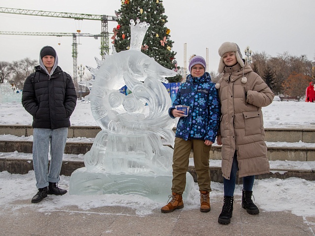 Золото фестиваля ледовых скульптур в Благовещенске взяла щука